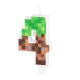 Minecraft születésnapi tortagyertya, 4-es szám, 7 cm Minecraft születésnapi tortagyertya, 4-es szám, 7 cm