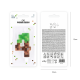 Minecraft születésnapi tortagyertya, 4-es szám, 7 cm Minecraft születésnapi tortagyertya, 4-es szám, 7 cm