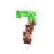 Minecraft születésnapi tortagyertya, 7-es szám, 7 cm Minecraft születésnapi tortagyertya, 7-es szám, 7 cm