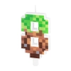 Minecraft születésnapi tortagyertya 8-as szám, 7 cm