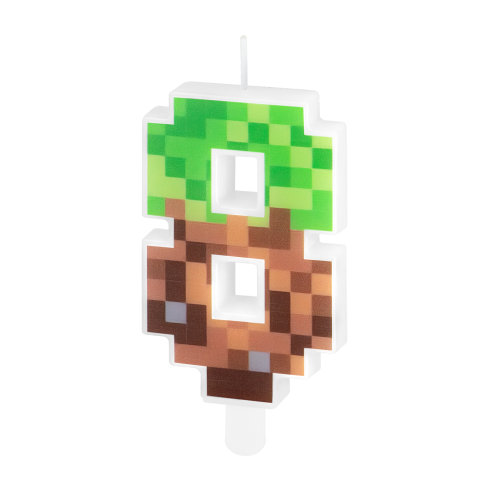 Minecraft születésnapi tortagyertya 8-as szám, 7 cm Minecraft születésnapi tortagyertya 8-as szám, 7 cm