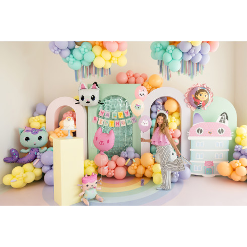 Happy Birthday szülinapi banner – Gabby’s Dollhouse, 180x15 cm