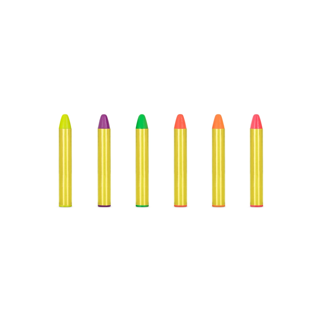 Creioane neon pentru față – set de 6 culori pentru pictarea copiilor