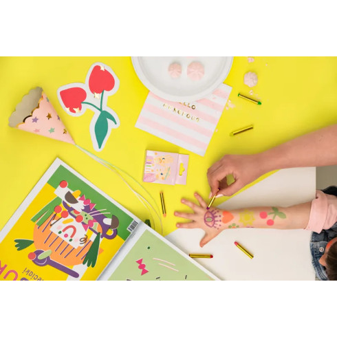 Neonske barvice za obraz – set 6 barv za poslikavo otrok