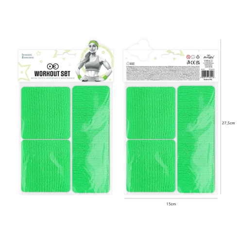 Neon zelen športni komplet za zabave