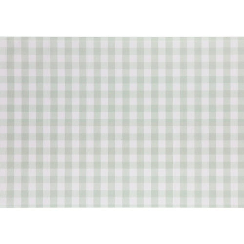 Nemszőtt asztalterítő rácsmintás, zsályazöld, 40x500 cm