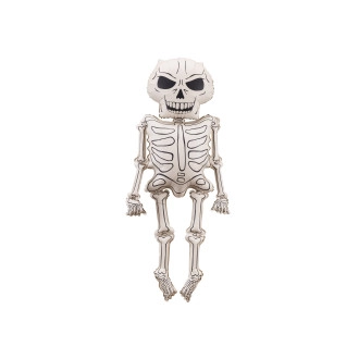 Fóliový balónek kostra XXL 129 cm krémovo-černý na Halloween