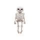 Óriási fólia lufi Csontváz XXL 129 cm – krém-fekete Halloweenre