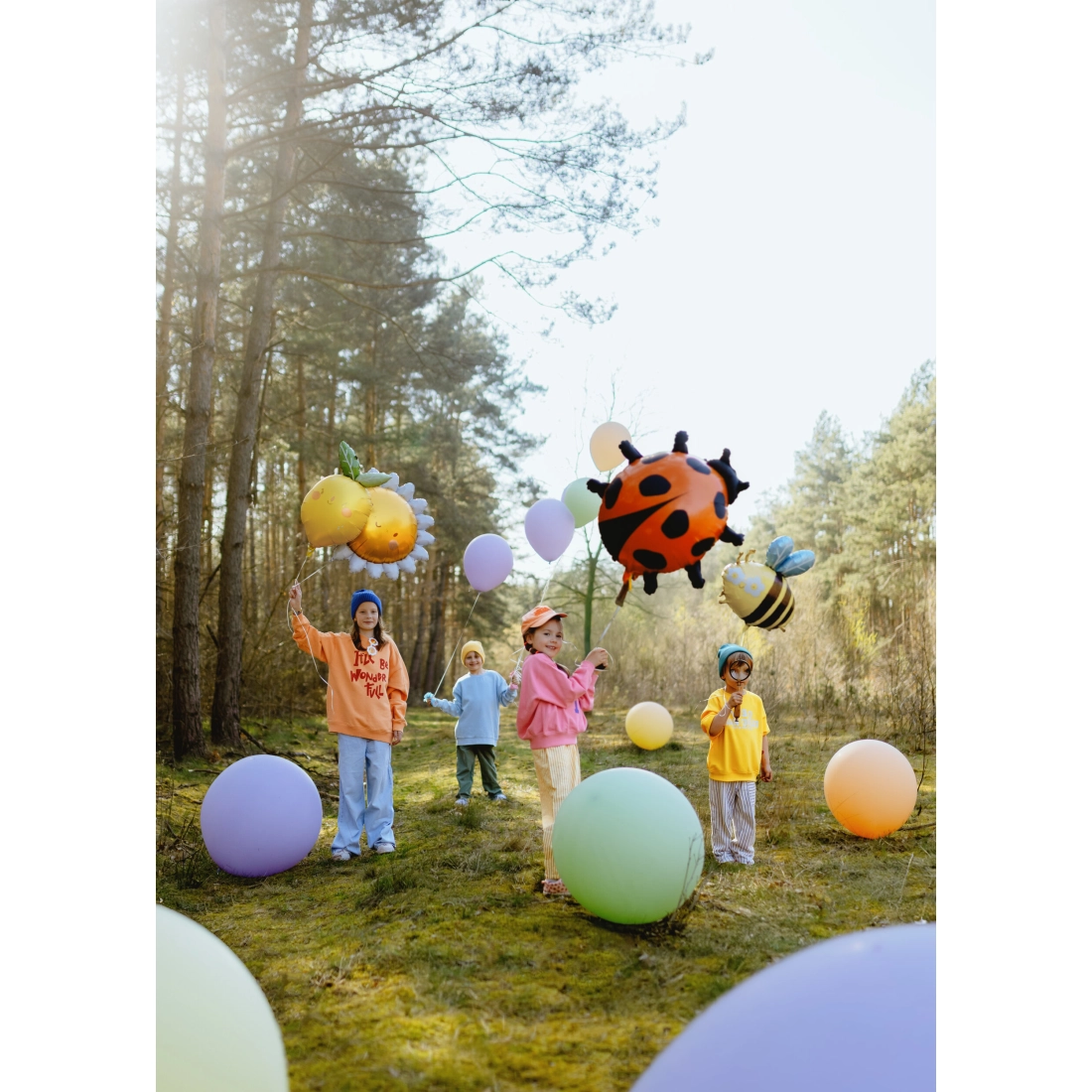 Balon rotund 60 cm pastel mov deschis – pentru decor și petreceri