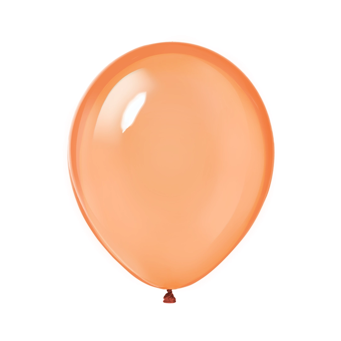 Narancssárga kristály lufik 25 cm – 10 darabos csomag