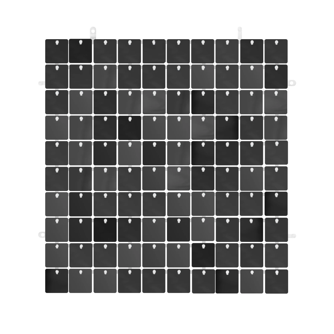 Plastični sjajni panel za foto zid 30x30 cm crni