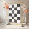 Plastični sjajni panel za foto zid 30x30 cm crni