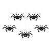 Decorațiune din hârtie, păianjeni negri 27x17 cm – set 5 bucăți, DIY Halloween