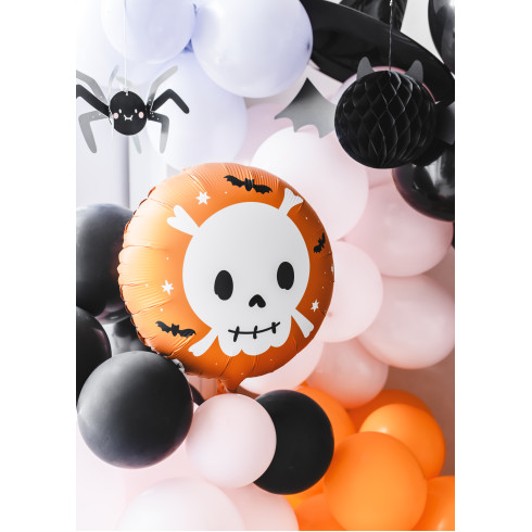 Papír dekoráció fekete pókok 27x17 cm – 5 db-os szett, DIY Halloween
