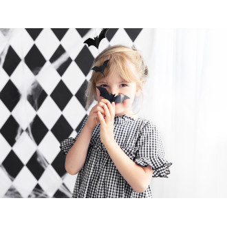 Papirnata girlanda netopirjev črna 1,5 m – dekoracija za noč čarovnic