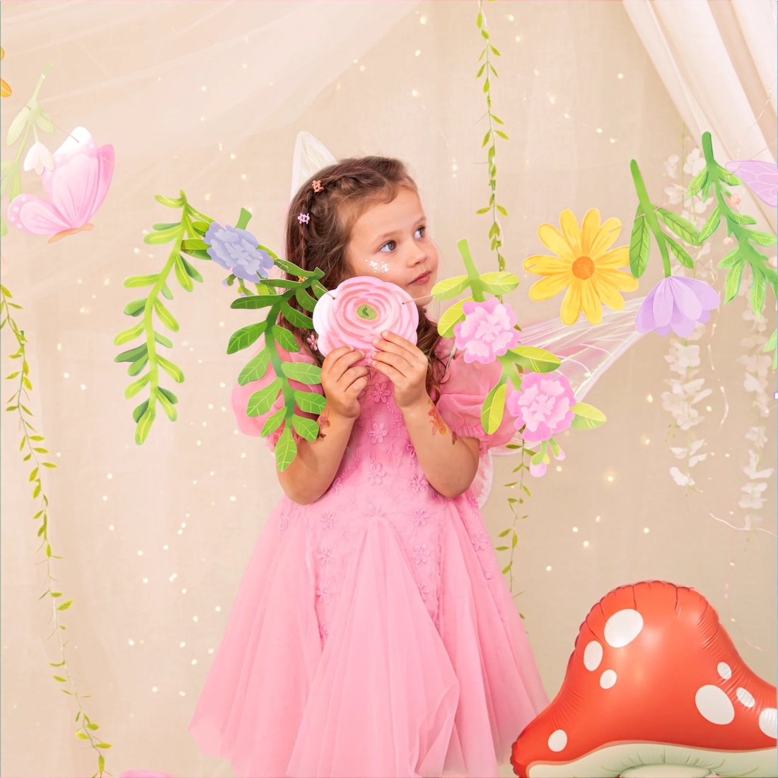 Papierová girlanda Víly 180x40 cm