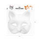Papirnata maska mačka za zabavo DIY bela