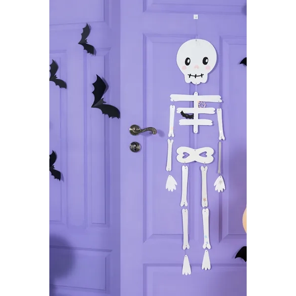 Pipistrelli neri in carta per decorazione, 6 pz, 19–29 cm