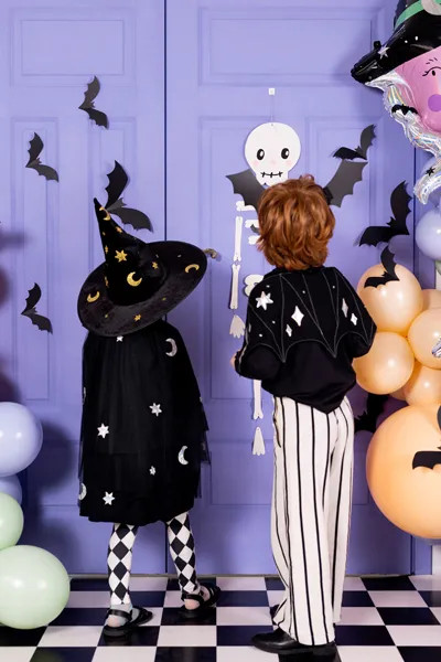 Papirnati črni netopirji za dekoracijo, 6 kosov, 19–29 cm