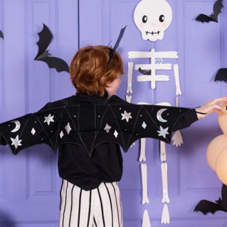 Papirnati črni netopirji za dekoracijo, 6 kosov, 19–29 cm