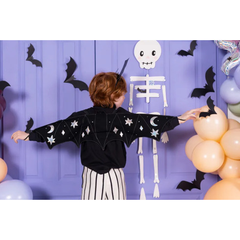 Papirnati črni netopirji za dekoracijo, 6 kosov, 19–29 cm