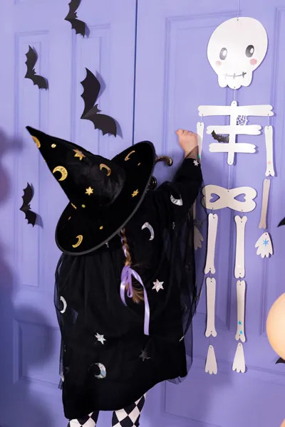 Papirnati črni netopirji za dekoracijo, 6 kosov, 19–29 cm