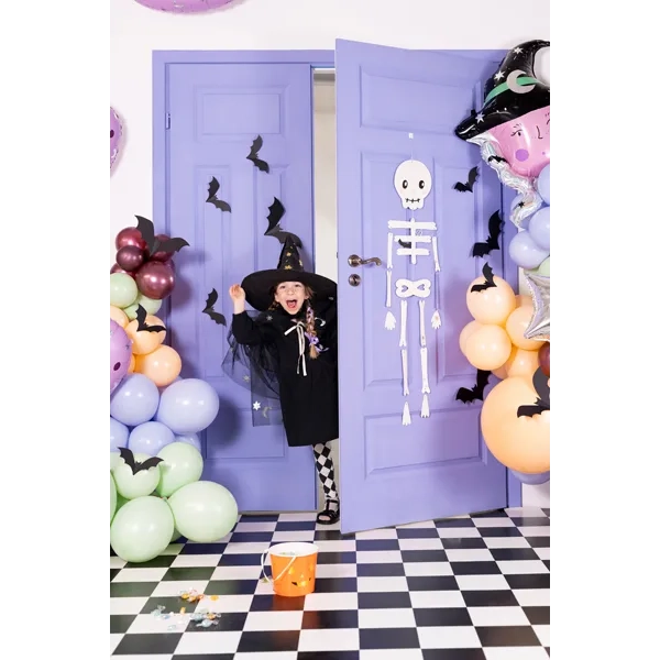 Pipistrelli neri in carta per decorazione, 6 pz, 19–29 cm