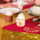 Karácsonyi kockás papír muffinforma, 50 db