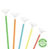 Papír szívószálas léggömbpálcák, vegyes színekben, 10 db