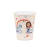 Pahare din hârtie Gabby’s Dollhouse 250 ml, 6 buc – mix colorat