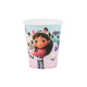 Papirnati kozarci Gabby’s Dollhouse 250 ml – 6 kosov, barvni mix