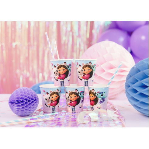 Gabby’s Dollhouse papír pohár szett, 250 ml, 6 db