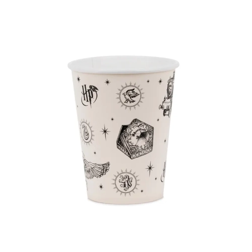 Pahare din hârtie Harry Potter, bej, 250 ml, 6 buc.