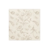 Șervețele din hârtie bej cu model floral 33x33 cm, 12 buc.