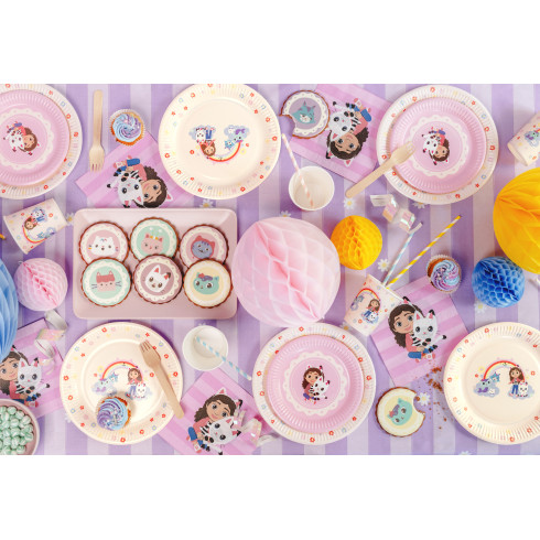 Gabby’s Dollhouse papírszalvéta, rózsaszín, 33x33 cm, 20 db