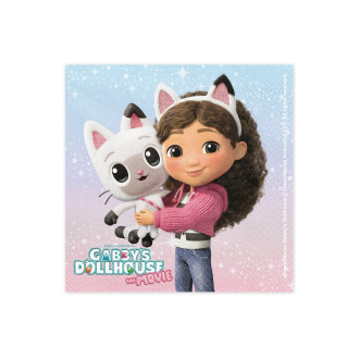 Gabby’s Dollhouse papírszalvéta, 33x33 cm, 20 db-os színes készlet
