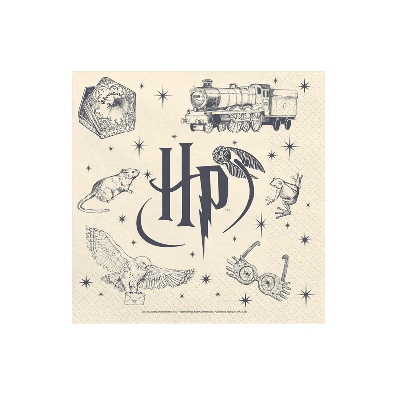 Șervețele de hârtie Harry Potter, bej, 33x33 cm, 20 buc.