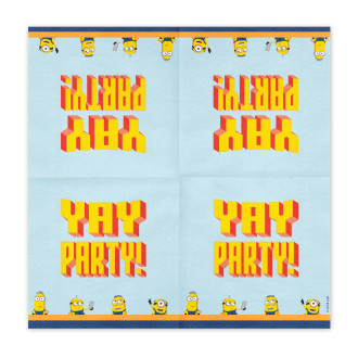 Minions Yay Party papír szalvéta, 20 db