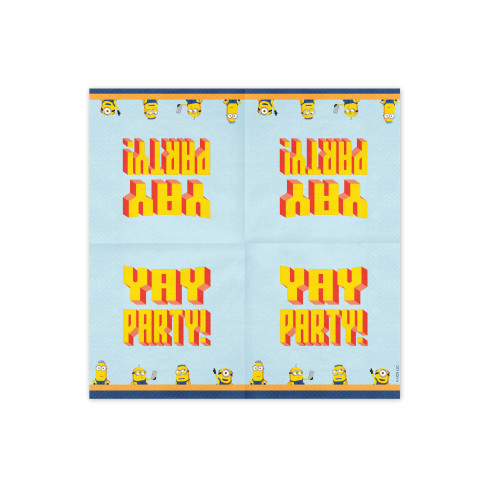 Minions Yay Party papír szalvéta, 20 db