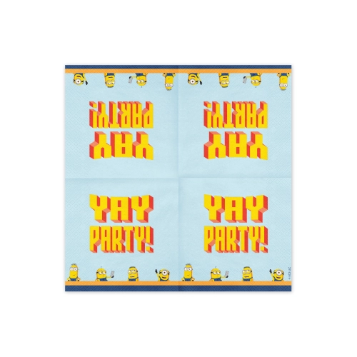Șervețele de hârtie Minions Yay Party, 20 buc.