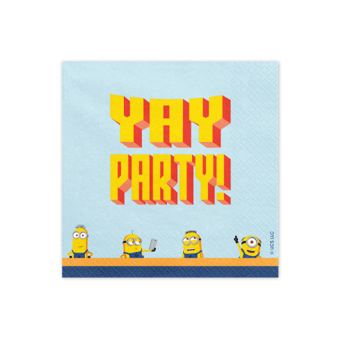 Minions Yay Party papír szalvéta, 20 db