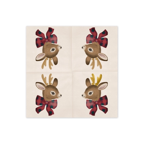 Șervețele de hârtie cu motiv cerb 33x33 cm, 12 buc.