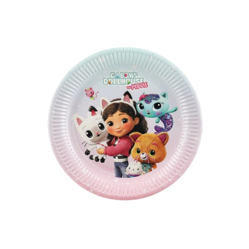 Farfurii de hârtie Gabby's Dollhouse, 23 cm, 6 buc.