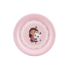 Farfurii din hârtie Gabby's Dollhouse, roz, 18 cm, 6 buc.