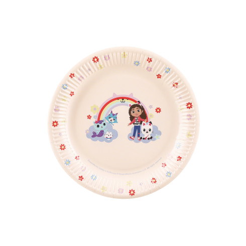 Papirnati krožniki Gabby’s Dollhouse, 23 cm, 6 kosov – party set