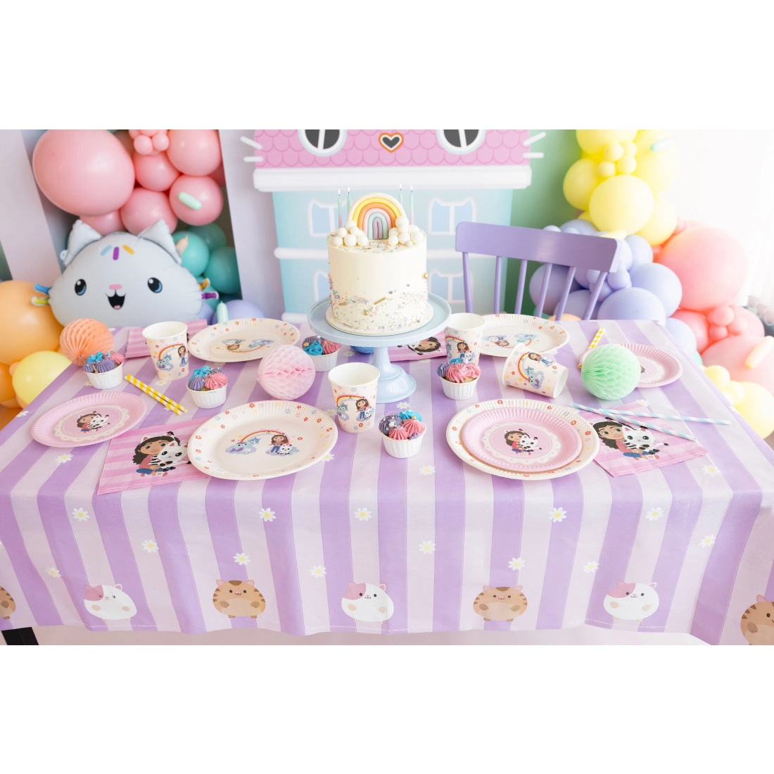 Farfurii din hârtie Gabby’s Dollhouse, 23 cm, 6 bucăți – set pentru petrecere