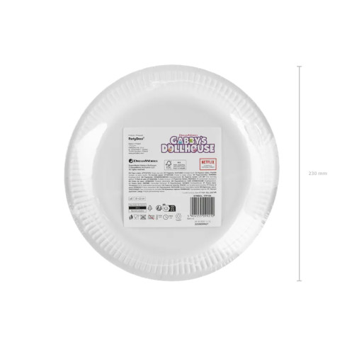 Gabby’s Dollhouse papírtányér szett, 23 cm, 6 darab