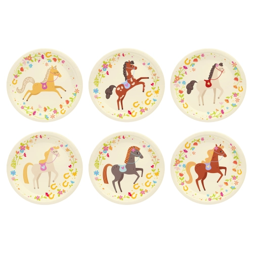 Papirnati tanjuri Konji 18 cm set 6 kom za zabavu