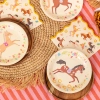 Farfurii din hârtie cu Căluți, 18 cm, set 6 bucăți, pentru petrecere