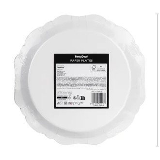 Papirnati krožniki za noč čarovnic z zlatim pajkom, 23 cm, 6 kosov